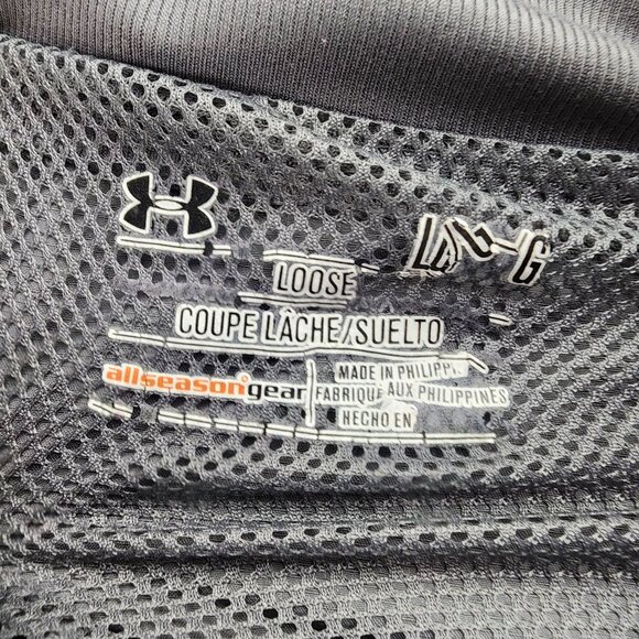 Under Armour Jacket Womens Large Gray Long Sleeve Full Zip Windbreaker *GUC* - Picture 2 of 10